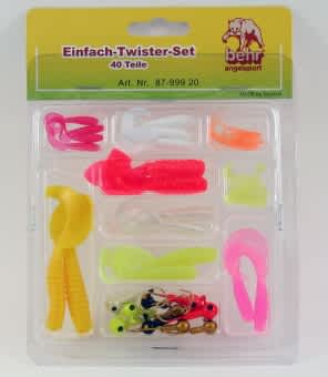 Behr Curly Tail Twister Kit 37 Items with lead head hooks 