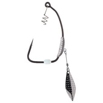 BKK Titan Diver Offset Hook Weighted with Spinner Blade 