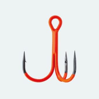BKK Spear 21-UVO Treble Hook Orange #6