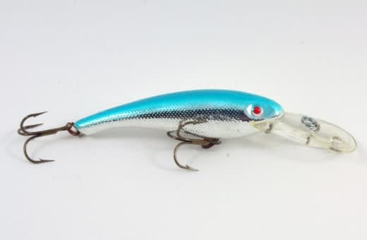 Cotton Cordell Wally Diver lure chrome blue back 