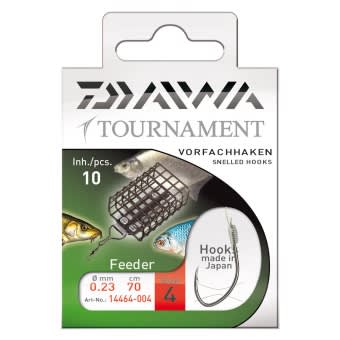 Daiwa Tournament Feederhaken Vorfachhaken 70cm 10Stk. Gr. 8