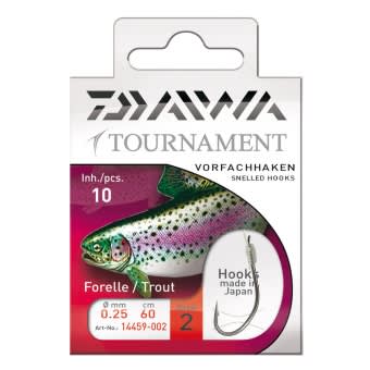 Daiwa Tournament Snelled Trout Hooks 120cm 10pcs. 