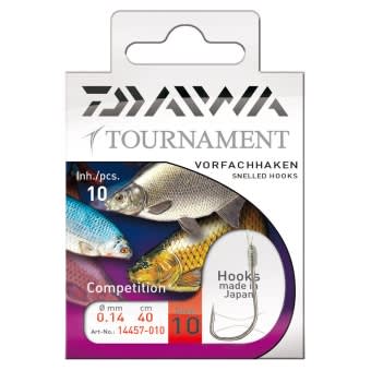 Daiwa Tournament Snelled Competition Hooks 40cm 10pcs. Size 12