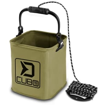 Delphin Folding Bucket Cubo Green with Rope 10L