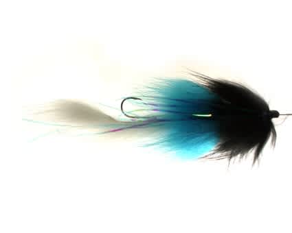 Eumer Spintube Streamer Pike Slow Sinking Black Blue White 