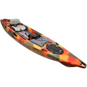 FeelFree Lure 13.5 V2 Overdrive Ready Fishing Kayak Fire Camo