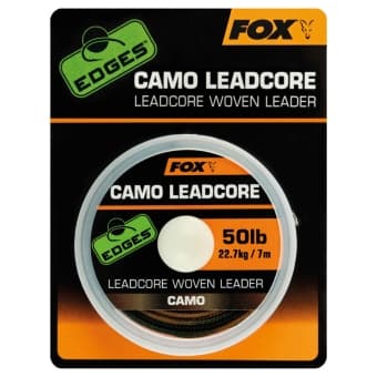 Fox Edges Camo Leadcore Woven Vorfachschnur 50lb 22,7kg 