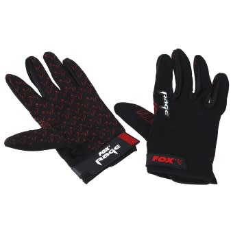 Fox Rage Power Grip Fisher Gloves black red M