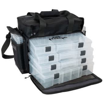 Fox Rage Large Stacker Equipment Bag with 6 Tackle Boxes black 