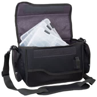 Fox Rage Medium Shoulder Bag with 3 Tackle Boxes black 
