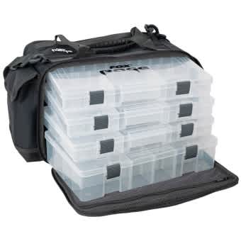 Fox Rage Medium Stacker Equipment Bag with 5 Tackle Boxes black 