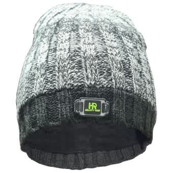 Hearty Rise Beanie Knitted Hat Grey 