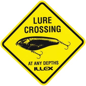 Illex Aufkleber Lure Crossing 9x9 cm  