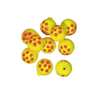 Jenzi Corky buoyancy beads for sea rigs Yellow Red | 8mm