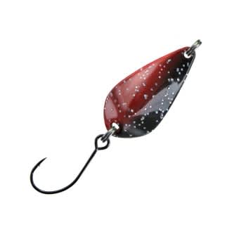 Jenzi Corrigator Mini Trout Spoon 3cm 3,5g Red Black Glitter
