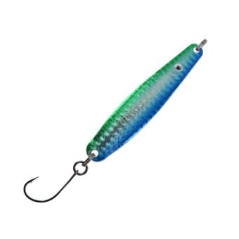 Jenzi Dega Lars Hansen Jumper Sea Trout Spoon with single hook 8cm 25g Blue Green
