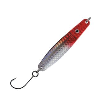 Jenzi Dega Lars Hansen Jumper Sea Trout Spoon with single hook 8cm 25g Silver Red