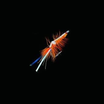 Jenzi Dega Shrimp-Fly Beifänger Orange Silber #3/0