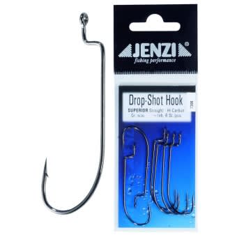 Jenzi Drop-Shot Hooks Straight 6 Items 