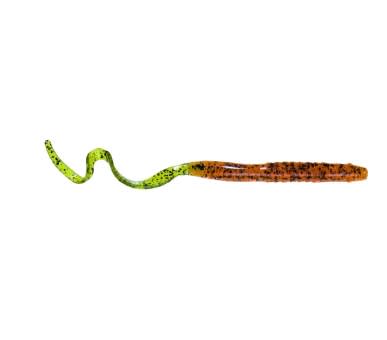 Jenzi Drop-Shot Mighty Worm Gummifisch 19cm braun grün  