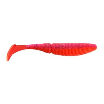 Jenzi Gummifisch Fire Tail Shad Rot Glitter  10cm 1 Stück