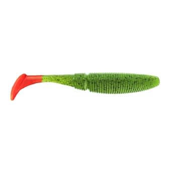 Jenzi Gummifisch Fire Tail Shad Grün Rot  15cm 1 Stück