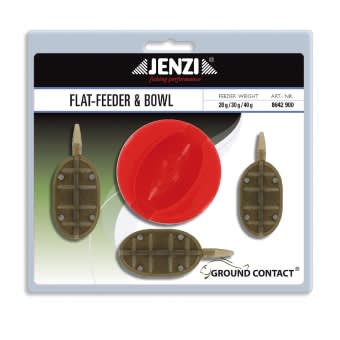 Jenzi Flat Feeder Futterkorb und Bowl Set  