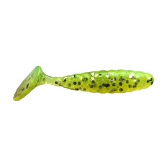 Jenzi Gummifisch DEGA Twister – Sassy Tail mit UV 4cm grün-glitter 1 Stück