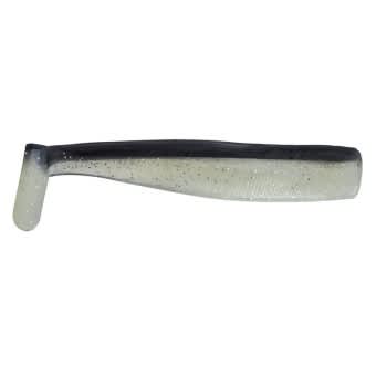 Jenzi Gummifisch Hammer Tail Shad schwarz grau 12cm