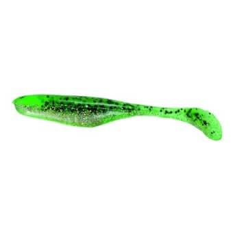Jenzi River Shad USA-Bass Gummiköder glitter grün  12cm 5 Stück