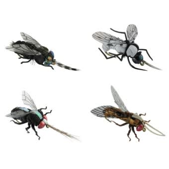 Jenzi Imitation insects XL 4pcs. Fly Scale Fly Fly 
