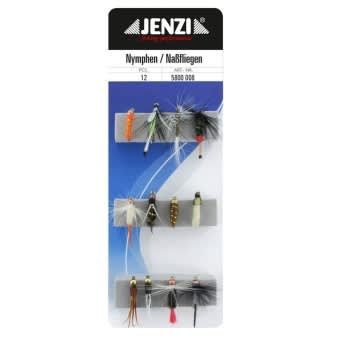 Jenzi Imitation insects Wet Fly Nymphs 12pcs. 