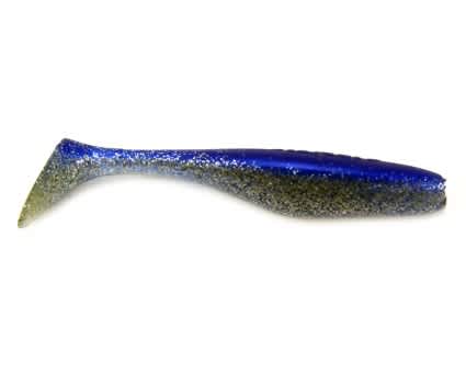 Jenzi River Shad USA-Bass Gummiköder glitter blau  9cm 1 Stück