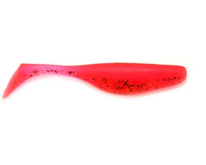 Jenzi River Shad USA-Bass Gummiköder glitter rosa  12cm 5 Stück