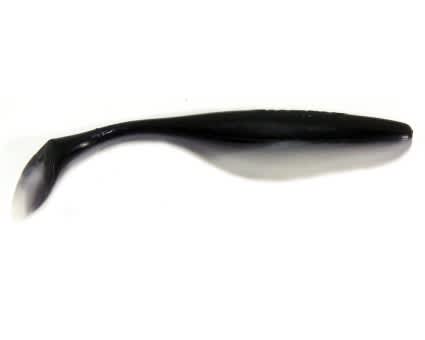 Jenzi River Shad USA-Bass Gummiköder silber schwarz  