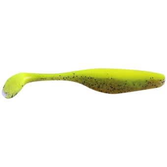 Jenzi River Shad USA-Bass Gummiköder glitter gelb  15cm 4 Stück