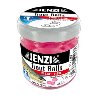Jenzi Trout Balls Lachseiimitat Forellenköder Pink | Knoblauch