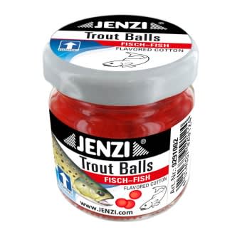 Jenzi Trout Balls Salmon Egg Imitation Trout Baits Fluo Red | Garlic