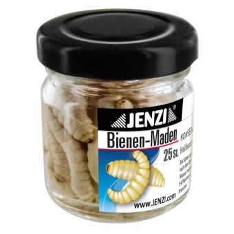 Jenzi Trout Dope konservierte Bienenmaden  weiß/natur