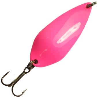 Lucky John spoon bait EOS 011 pink 8g with triple hook