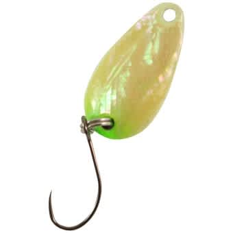 Megabass Great Hunting Abalone Mini-Spoon 1.5g #15 Glow-Lime Spot 