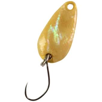 Megabass Great Hunting Abalone Mini-Spoon 1.5g #2 Pearl Gold 