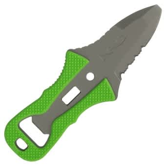 NRS Stainless Steel Boat Knife Pilot Knife 14.6cm Green