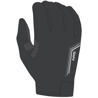 NRS Gloves for boat and kayak Mens Cove Gloves Black 