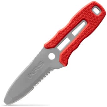 NRS Stainless Steel Boat Knife Pilot Knife 18,4cm Red