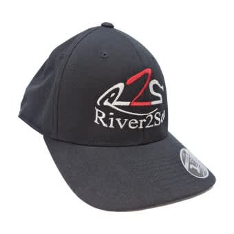 River2Sea Logo Full Cap Schwarz Flexit 110 