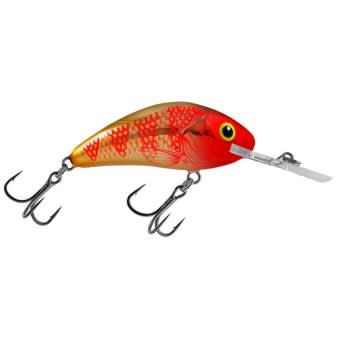 Salmo Rattlin Hornet Crankbait Golden Red Head floating  3,5cm 3g