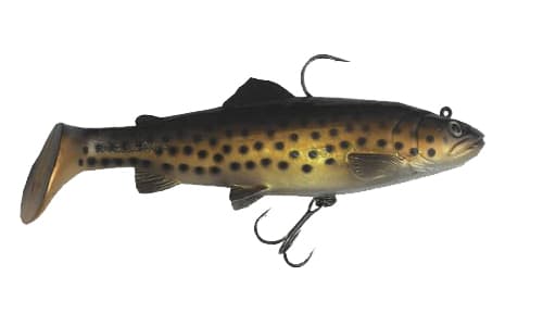 Savage Gear 3D Trout Rattle Shad Dark Brown Trout  