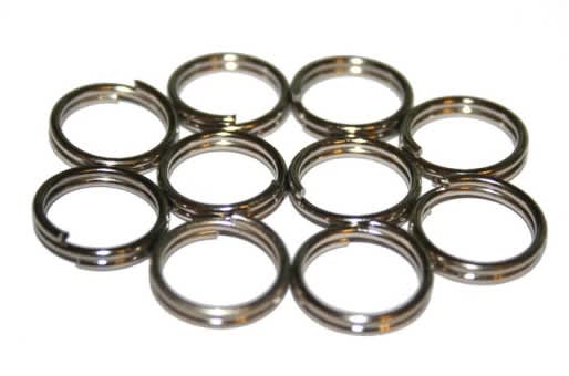 Jenzi Stainless Steel Split Rings 10 Items 