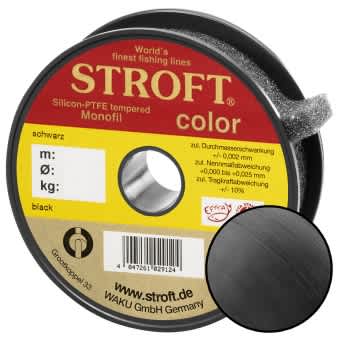 STROFT Color Monofile Angelschnur Schwarz 0,28mm 6,7kg | 200m